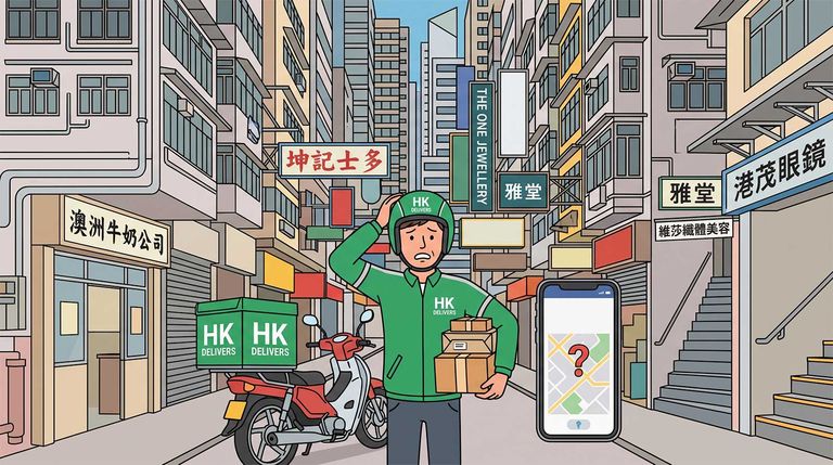 香港密集街道的送货上门难题