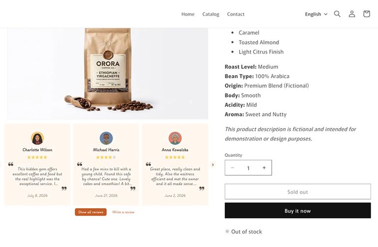 Shopify 商品页显示针对特定商品的顾客评价