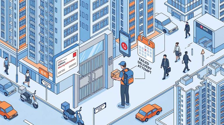 香港高密度住宅送货失败 — 无人在家收件
