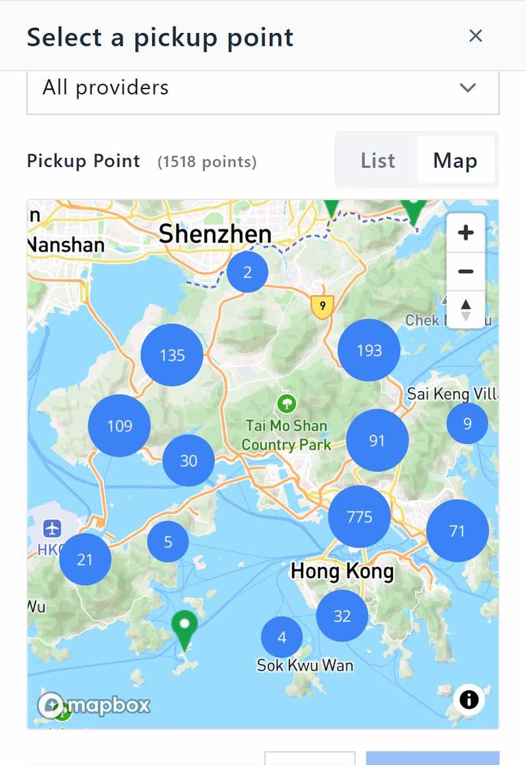 顺丰速运提货点地图 — 全港网络密度对比单一门店